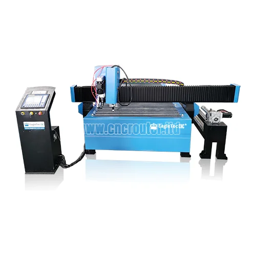  Máquina cortadora de plasma CNC con eje giratorio cortador de tubos - EagleTec