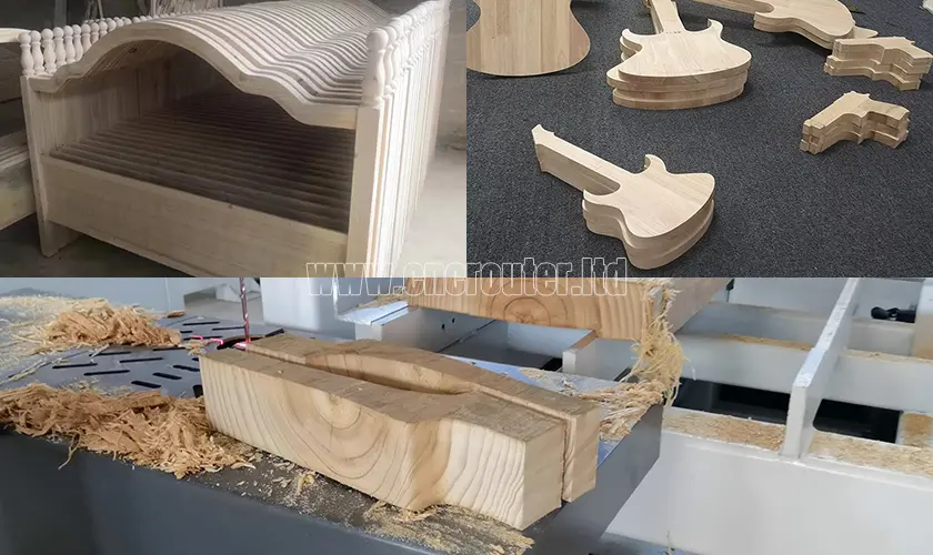 Piezas de muebles de madera maciza cortadas con CNC y proyectos de guitarra.jpg