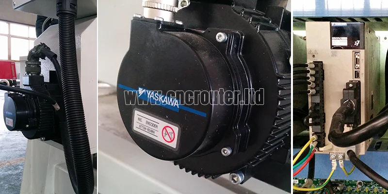 Servomotor Yaskawa y paquete en el mejor enrutador cnc de 4 ejes.jpg