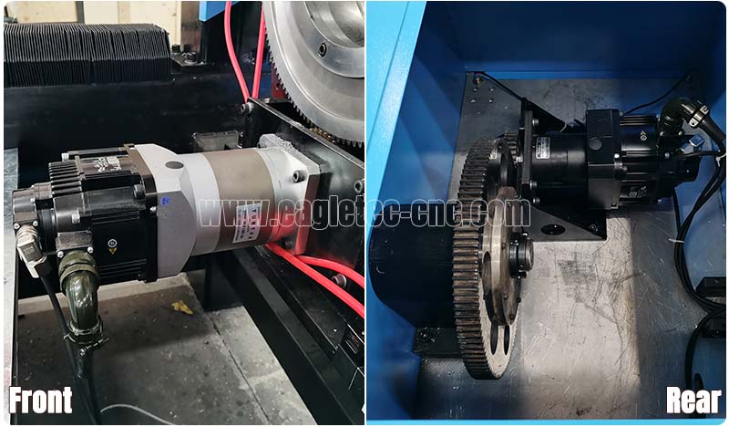 Servomotor dual Yaskawa para el movimiento del portabrocas delantero y trasero.jpg