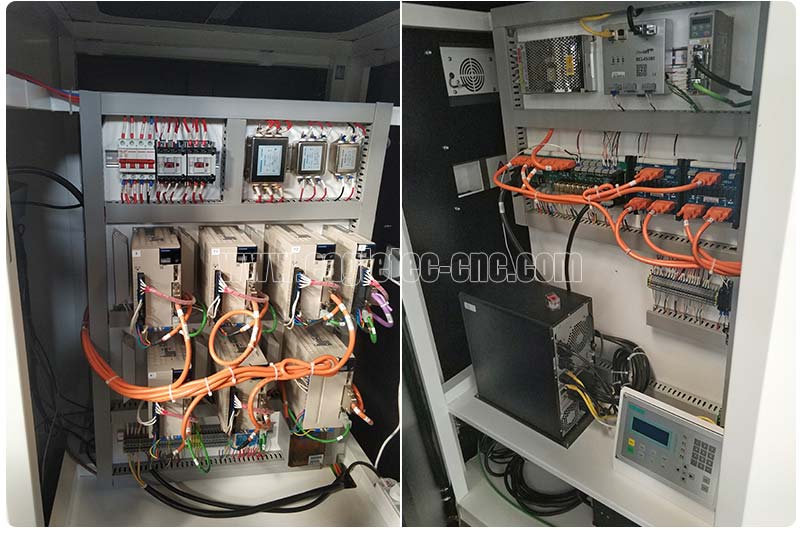 Componentes eléctricos en la caja de control de la máquina de corte por láser de fibra..jpg