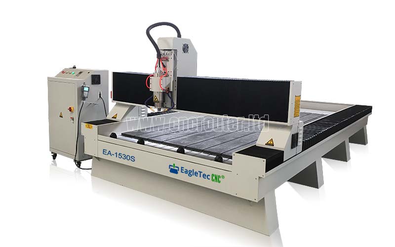 Máquina fresadora CNC de granito blanco EagleTec EA-1530S en el suelo.jpg