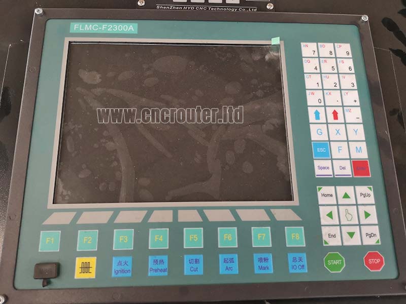 Sistema de corte por plasma CNC FLMC-F2300A Panel de operación con monitor LCD.jpg