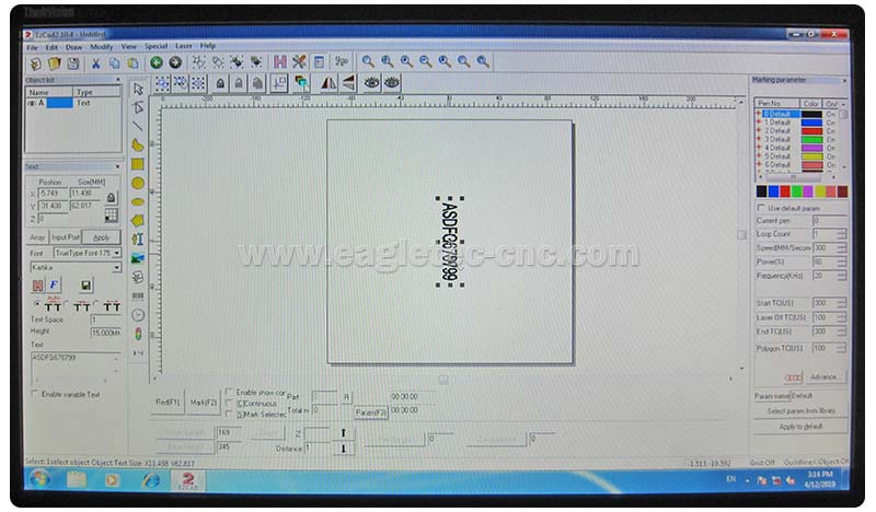 Interfaz de programación de software ezcad de BJJCZ.jpg